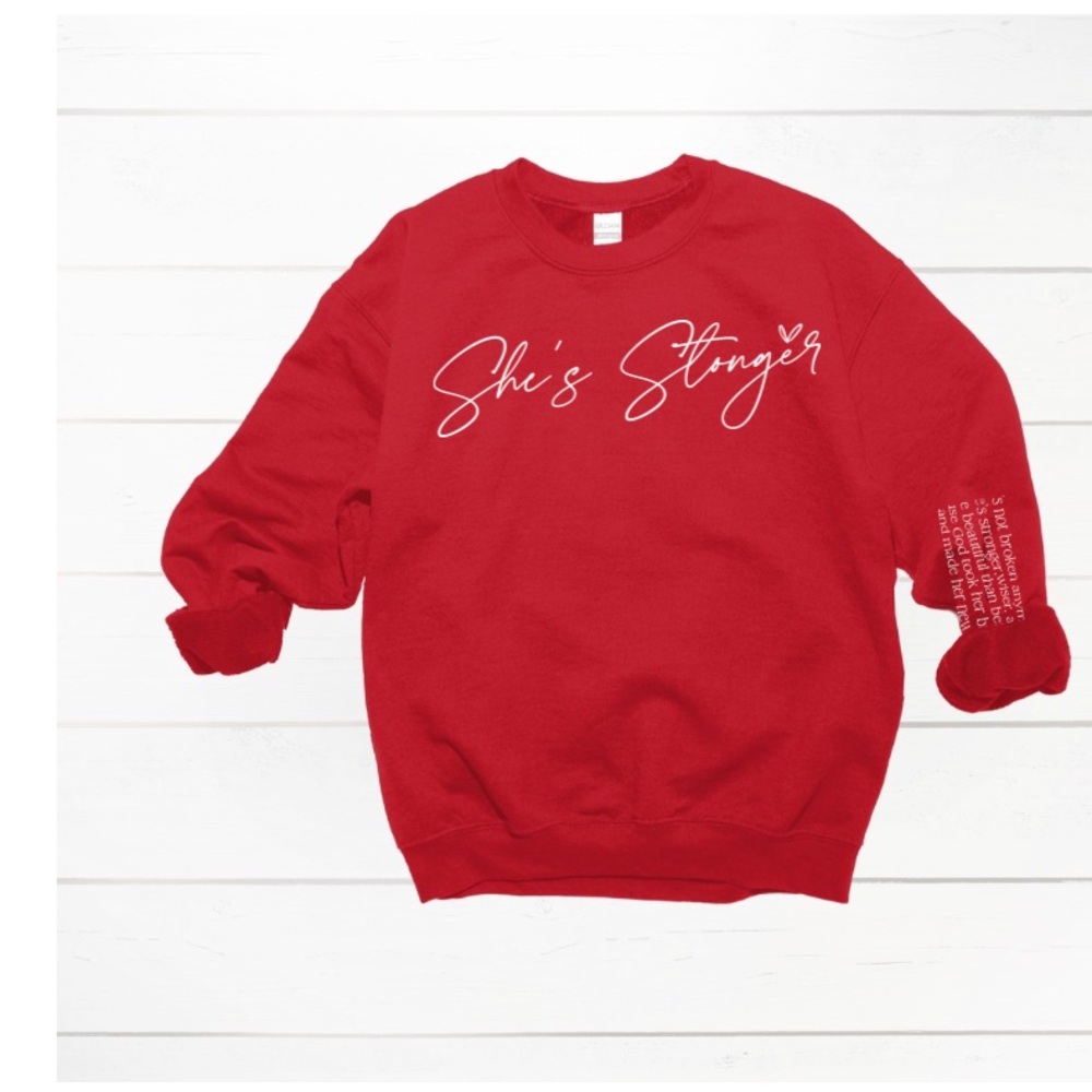 Red Graphic Sweatshirt